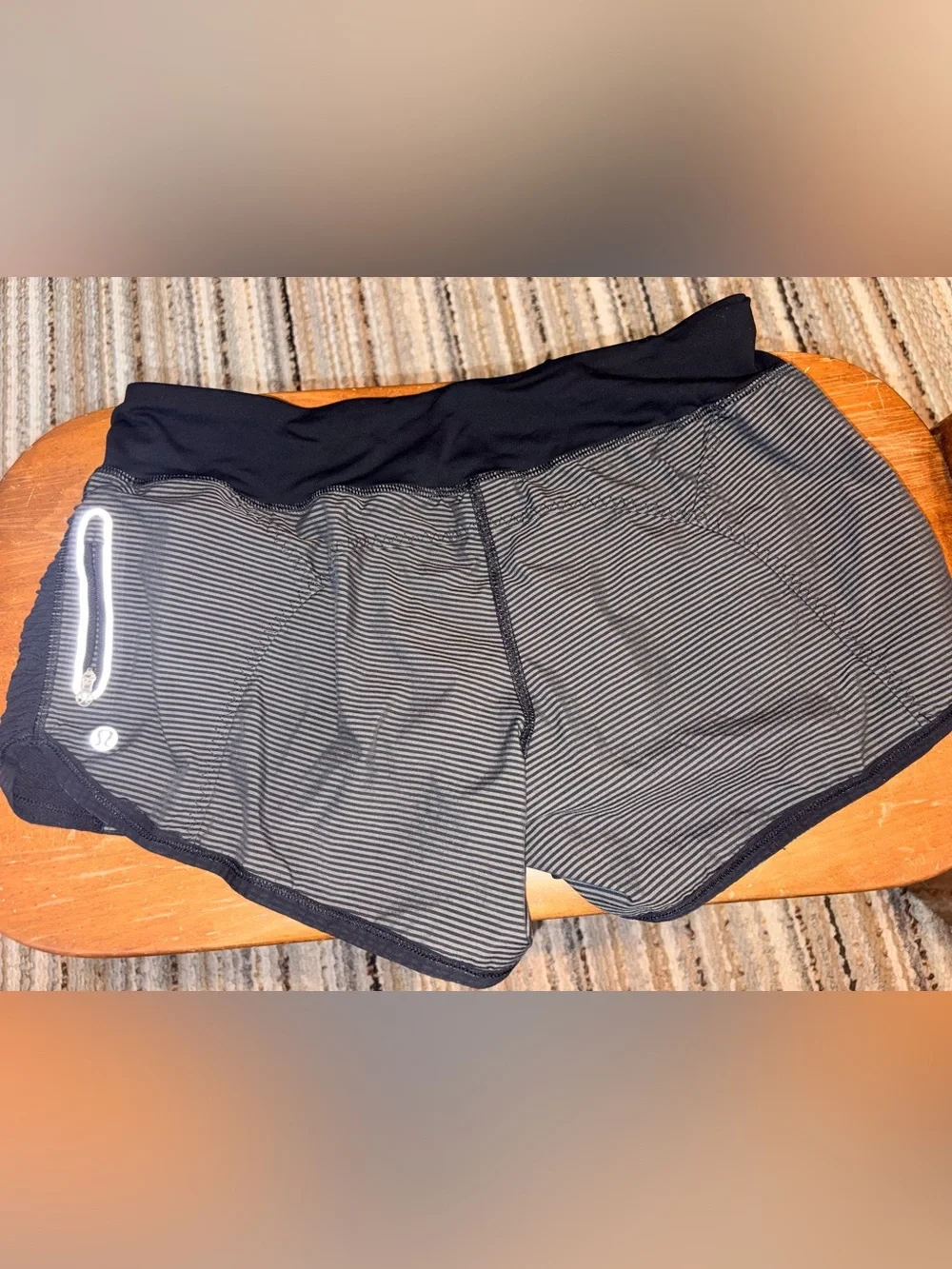 Lululemon Running Shorts with Dual Zip Pockets – Size 8
